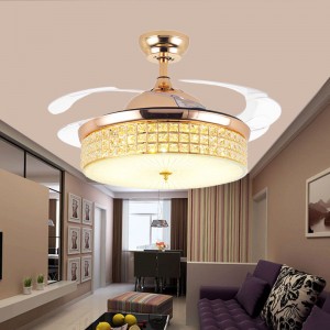 Hidden blade led ceiling fan light (UNI-193)