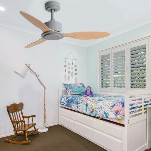 42inch fan ceiling remote control imitation wood grain 3 blades ceiling fan factroy for sale (UNI-263NL)