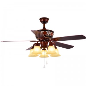 Pull chain classical air cooling ceiling fan for cottage (UNI-112-1)