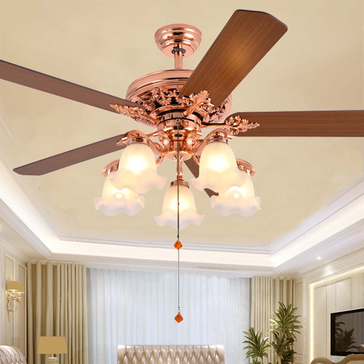 Chandelier ceiling fan combo (UNI-123) Featured Image
