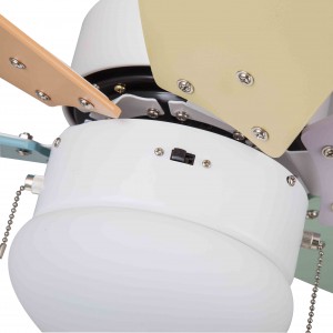 Minimalist ventilatori a soffitto moda con luce (UNI-129-1)