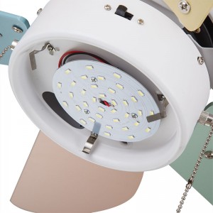 Minimalistische mode plafondventilator met lichte (UNI-129-1)