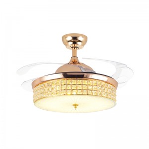 Hidden blade led ceiling fan light (UNI-193)