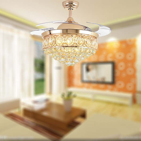 crystal ceiling fan