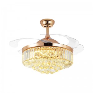 Fancy crystal ceiling fan(UNI-196)