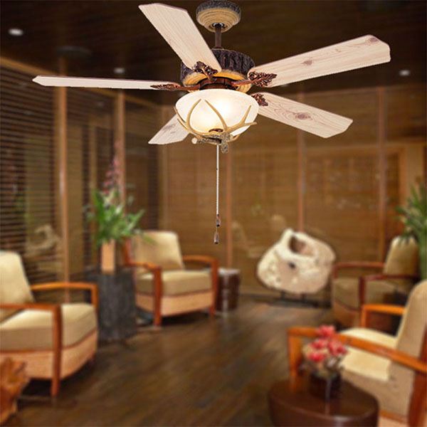 rustic ceiling fan